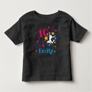 Bounce Jump Trampoline Birthday Girl Party  T-Shir Toddler T-Shirt