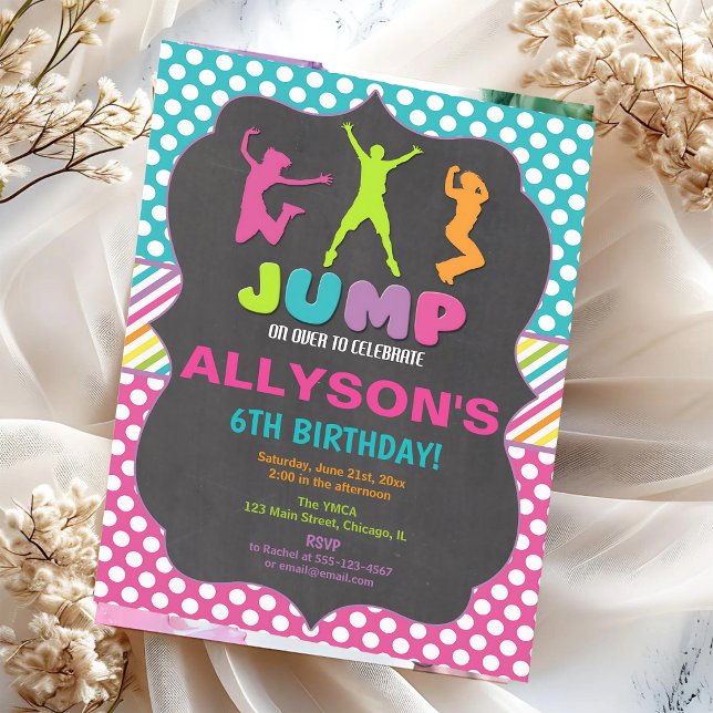 Bounce Park Birthday Bash Invitation (Creator Uploaded)