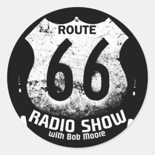 Bounce Radio Route 66 Round Sticker