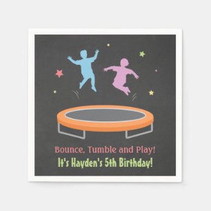Bounce Trampoline Kids Birthday Party Napkins