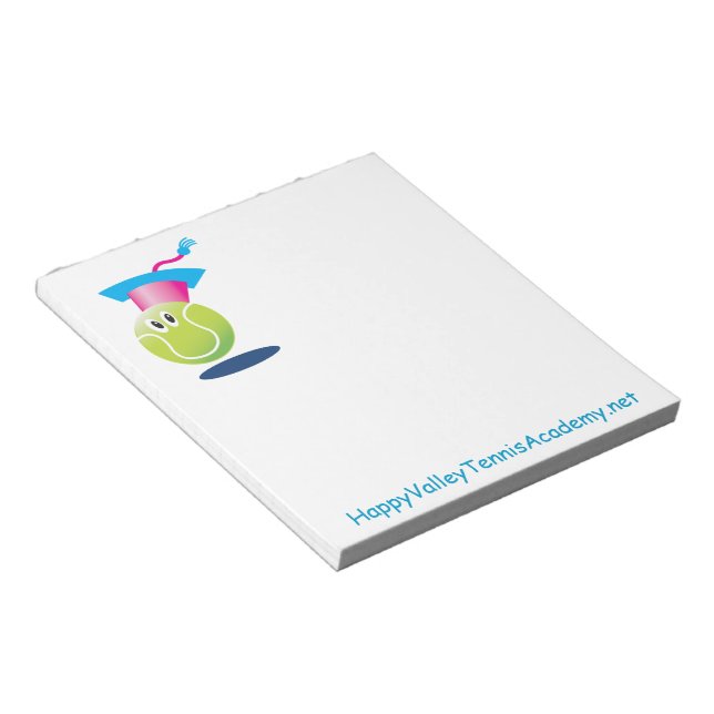 Bouncee™ smiling tennis ball_student of the game notepad (Angled)
