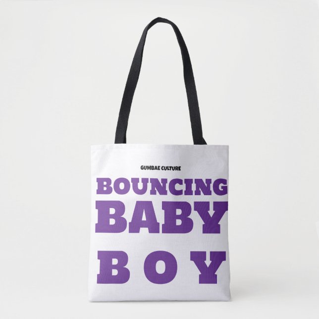 BOUNCING BABY BOY. Tote Bag (Front)