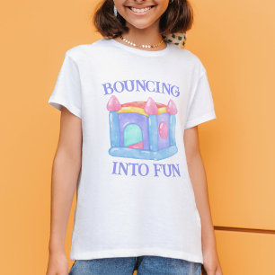 Bouncing into Fun Bounce House Kids T-Shirt