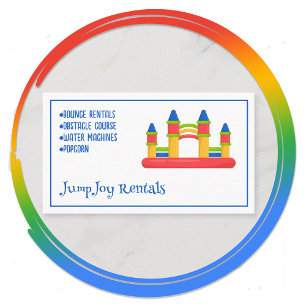 Bouncing Rentals House Business Card