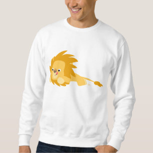 Bouncy Cartoon Lion Apparel Sweatshirt