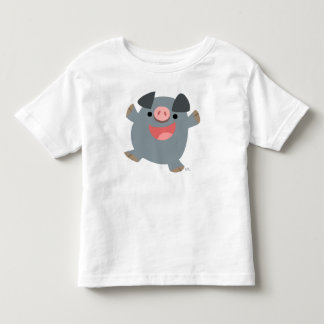 Bouncy Cartoon Pig children T-shirt