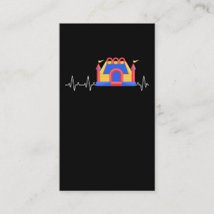 Bouncy castle Heartbeat Inflatable castle Business Card