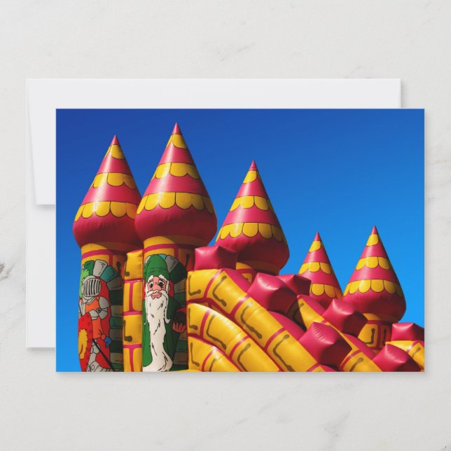 Bouncy Castle Party Invite (Front)