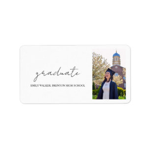 Bouncy Script Graduation Label
