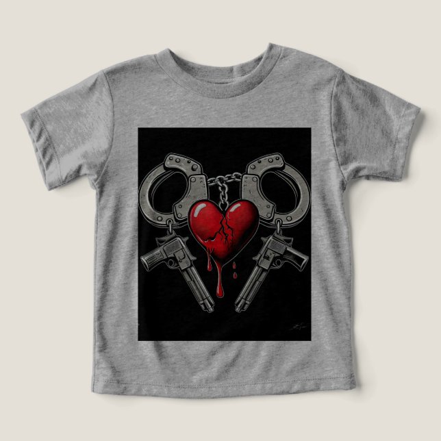 Bound by Fate - Vintage Handcuffs & Handgun Art  (Design Front)