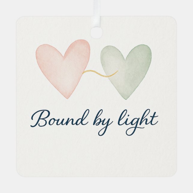 Bound by Light Metal Tree Decoration (Front)