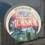 Bound for the Last Frontier Alaska Cruise Door Car Magnet<br><div class="desc">Personalise this lovely watercolor Alaskan family cruise door stateroom marker for your ship cabin door. You'll be able to easily find your cabin and others in your family group cruise reunion's party too. Please note: Not all ship's doors are magnetic. We cannot guarantee your door will be magnetic. Please check...</div>