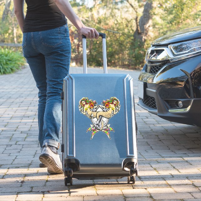 Bound Mermaids - Nautical Design for Ocean Lovers (Suitcase Insitu)