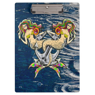 Bound Mermaids - Nautical Design for Ocean Lovers Clipboard
