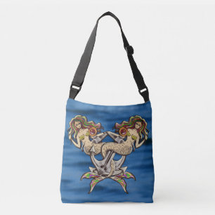 Bound Mermaids - Nautical Design for Ocean Lovers Crossbody Bag