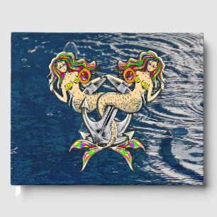 Bound Mermaids - Nautical Design for Ocean Lovers Guest Book