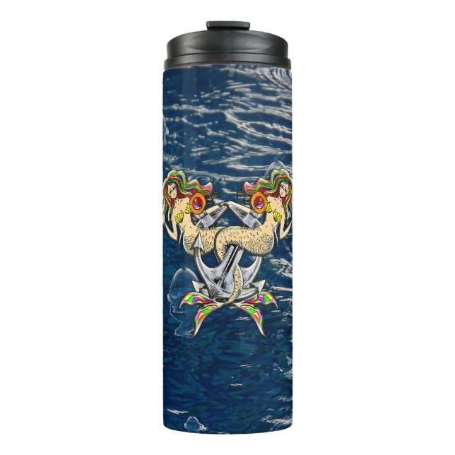 Bound Mermaids - Nautical Design for Ocean Lovers Thermal Tumbler (Front)