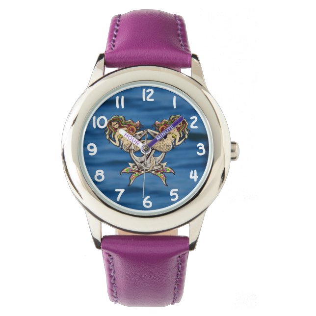 Bound Mermaids - Nautical Design for Ocean Lovers Watch (Front)