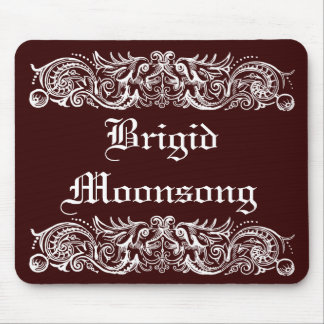 Bound Monsters White Print Mousepad