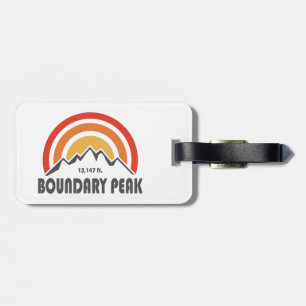 Boundary Peak Nevada Luggage Tag