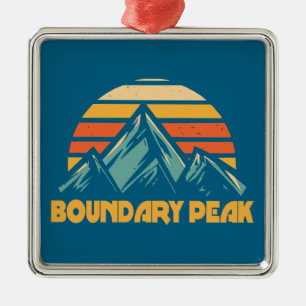 Boundary Peak Nevada Retro Turquoise Metal Tree Decoration