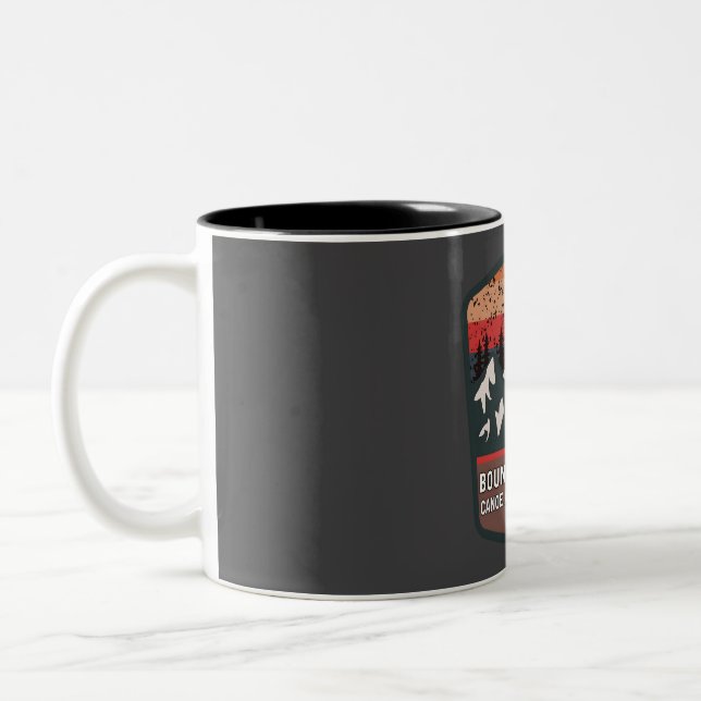 Boundary water canoe area wilderness  Two-Tone coffee mug (Left)