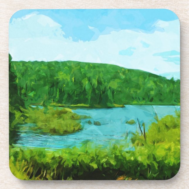 Boundary Waters Canoe Area Minnesota Abstract Coaster (Front)