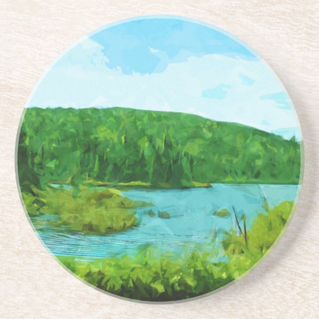 Boundary Waters Canoe Area Minnesota Abstract Coaster (Front)