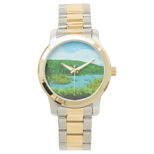 Boundary Waters Canoe Area Minnesota Abstract Watch (Front)