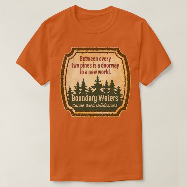 Boundary Waters Canoe Area Wilderness s UUU T-Shirt (Design Front)