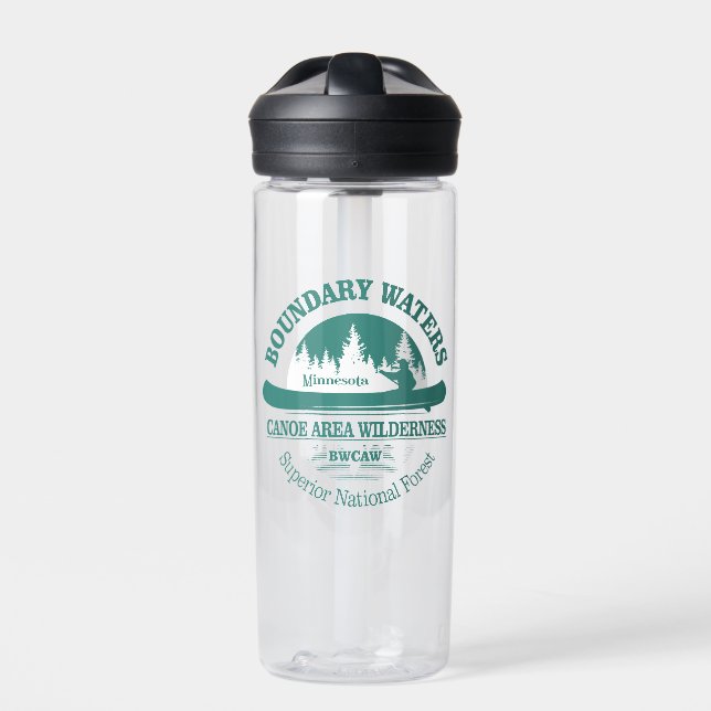 Boundary Waters Canoe Trail Wilderness  Water Bottle (Front)