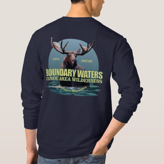 Boundary Waters CAW (Moose) WT T-Shirt (Back)