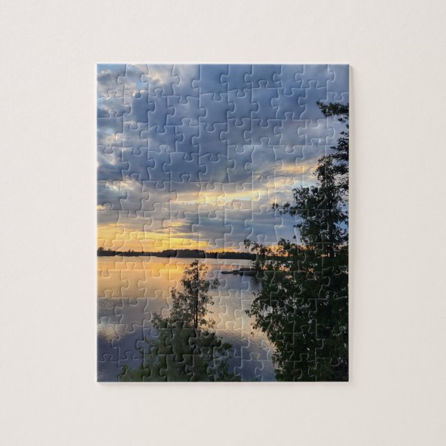 Boundary Waters Sunset Jigsaw Puzzle (Vertical)
