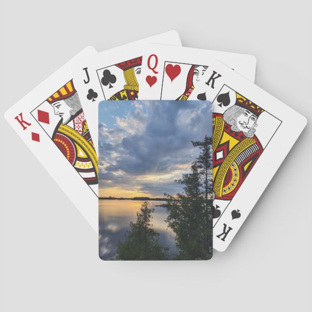 Boundary Waters Sunset Playing Cards (Back)