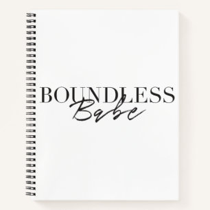 Boundless Babe notebook