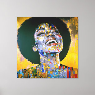 "Boundless Beauty in Gold" Canvas Print