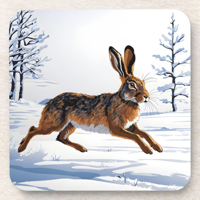 Boundless Hare Freedom in Snow Coaster (Front)