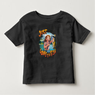 Bountiful Catch: Young Girl With Fish and Fishing Toddler T-Shirt