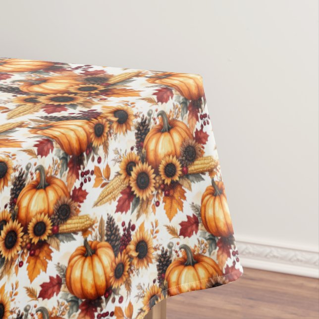 Bountiful Cornucopia Thanksgiving Feast Tablecloth (In Situ)