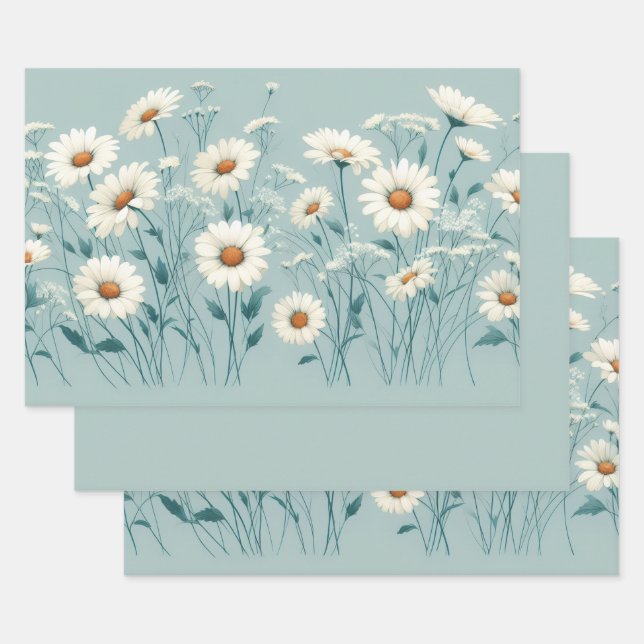 Bountiful Daisy's  Wrapping Paper Sheet (Set)