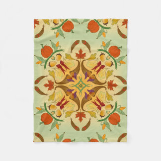 Bountiful Harvest Radial Art Fleece Blanket