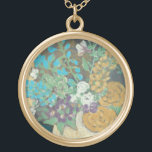 Bountiful Spring II Gold Plated Necklace<br><div class="desc">Floral</div>
