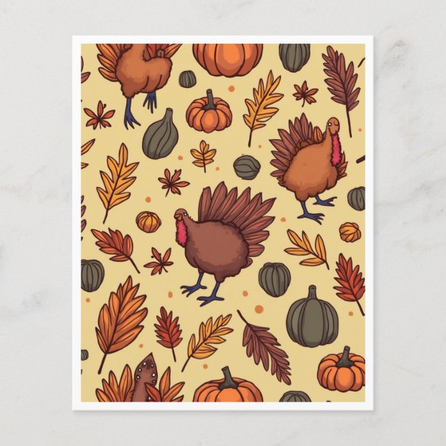 Bountiful thanksgiving paper sheet (Front)