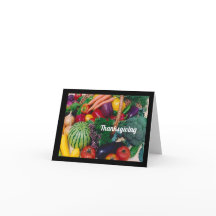 Bountiful wishes for Thanksgiving Greeting Card