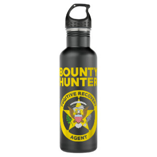 Bounty Hunter Fugitive Recovery Agent Bail Bondsma 710 Ml Water Bottle