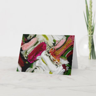 Bouquet Abstract Note Card