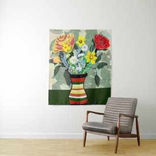 Bouquet and Vase Tapestry