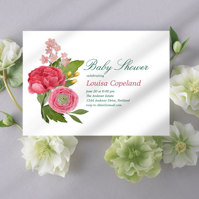 Bouquet Baby Shower Invitation (Creator Uploaded)