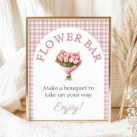 Bouquet bar Pink Fresh off market Bridal Shower