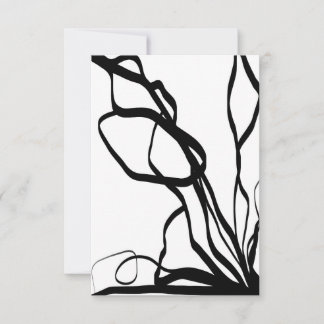 Bouquet Blanc: Abstract White & Black
